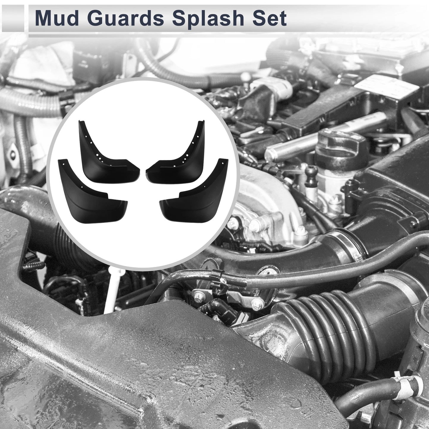 Set of 2 Mud Flaps Splash Guards for Suzuki SX4 (2007–2013)