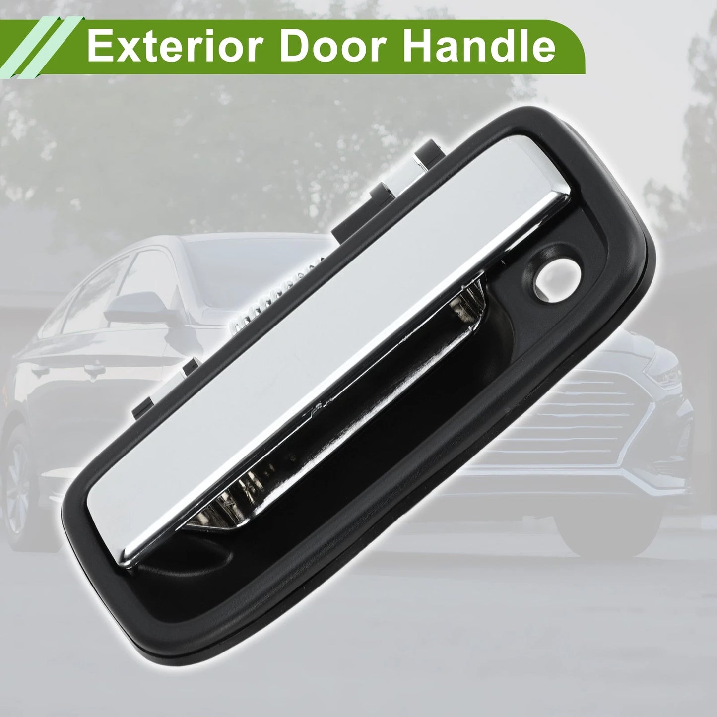 Exterior Door Handle for Toyota (No.6922035020, Black Silver Tone, Front Left)