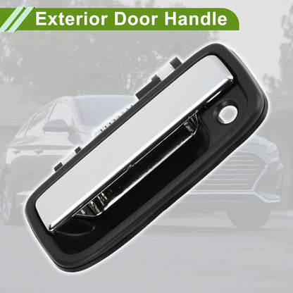 Exterior Door Handle for Toyota (No.6922035020, Black Silver Tone, Front Left)