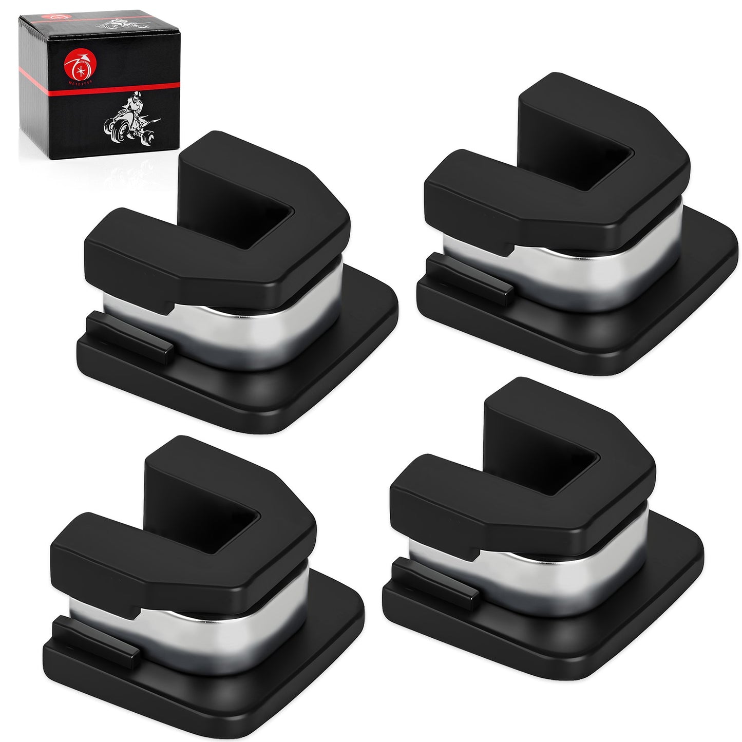 Set of 4 Primary Clutch Sliders with Spacer for Yamaha Rhino 660 (2004–2007)
