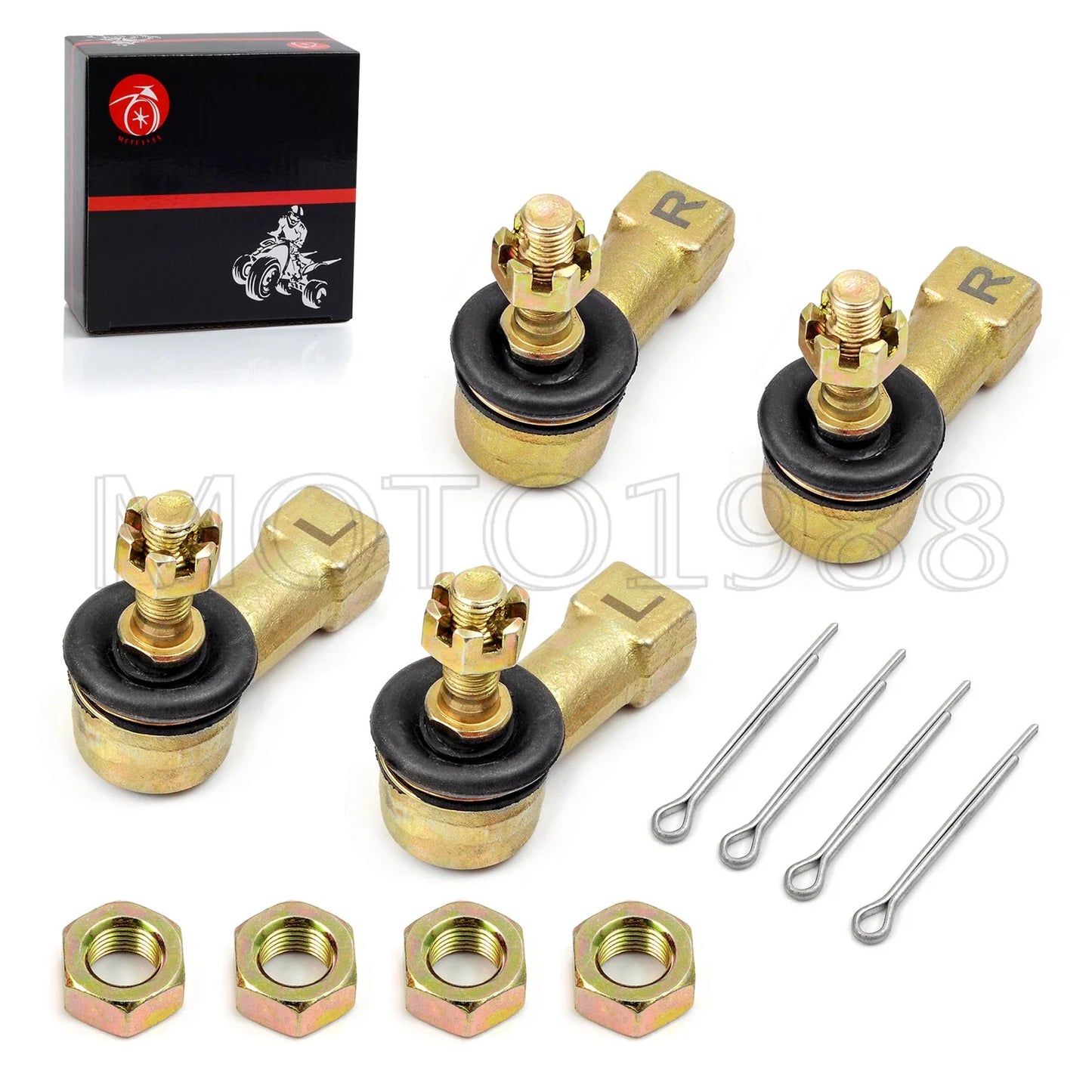 Heavy Duty Chromoly Tie Rod Ends for Honda TRX250R/TRX400EX/TRX450R (1985–2009)