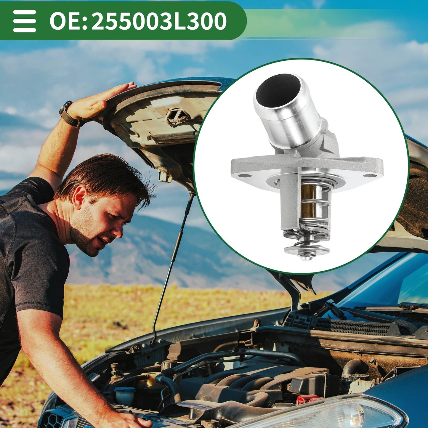 Engine Coolant Thermostat Housing Assembly for Kia Sedona (2019–2021), Sorento (2019–2020)