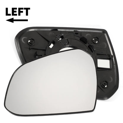 Left Side White Mirror Glass for Hyundai I10 (2013–2019)