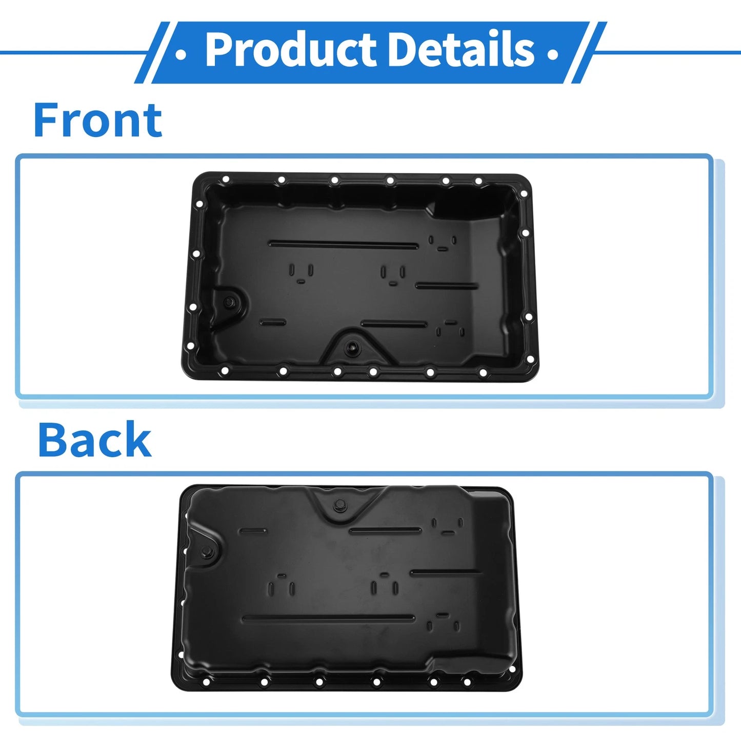 1 Pc Engine Oil Pan No.3510622120 for Toyota Reiz (2005–2007) Steel Black
