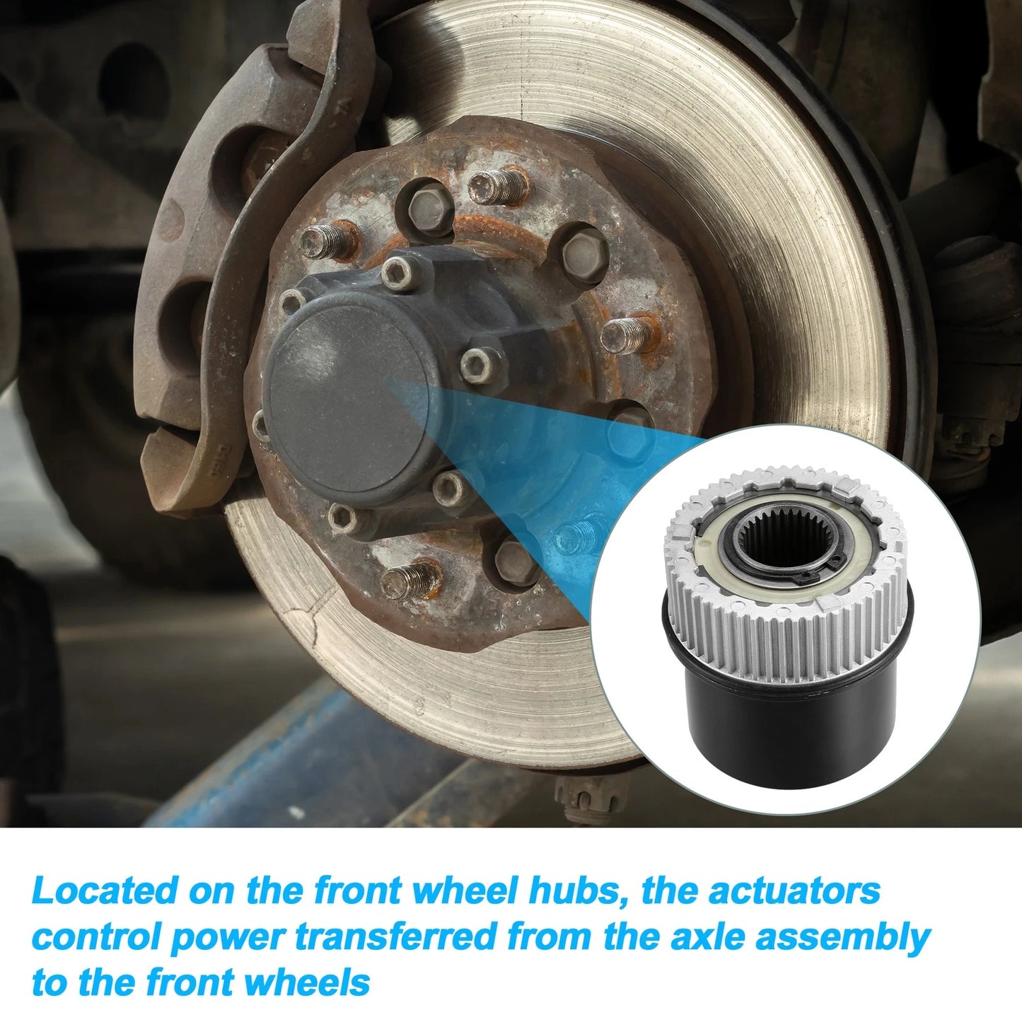 2X Auto Locking Hub Actuator for Ford F-250 Super Duty (1999–2004) 1C3Z3B396CB