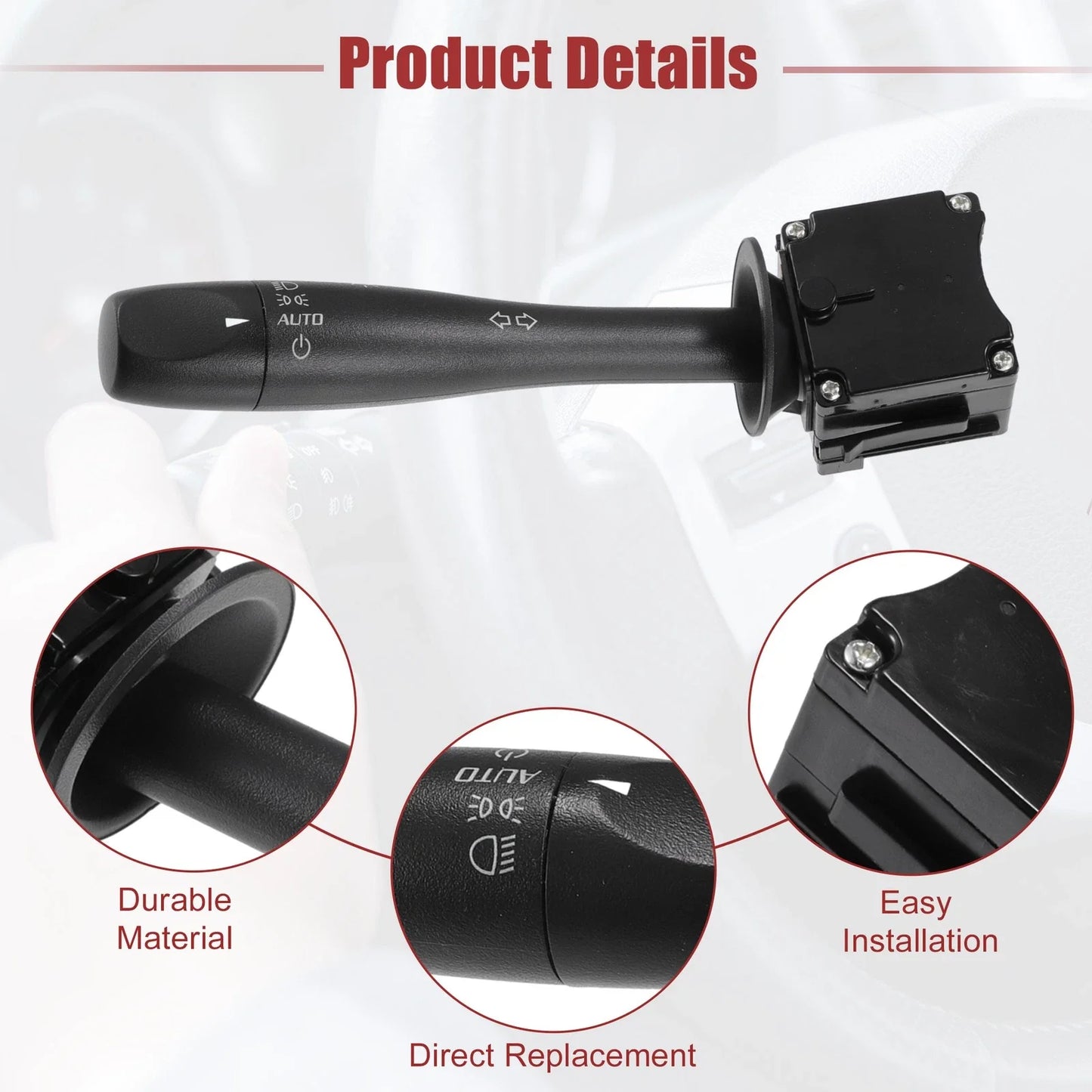 Turn Signal Switch for Chevrolet (20940369) - Multifunction Combination Switch