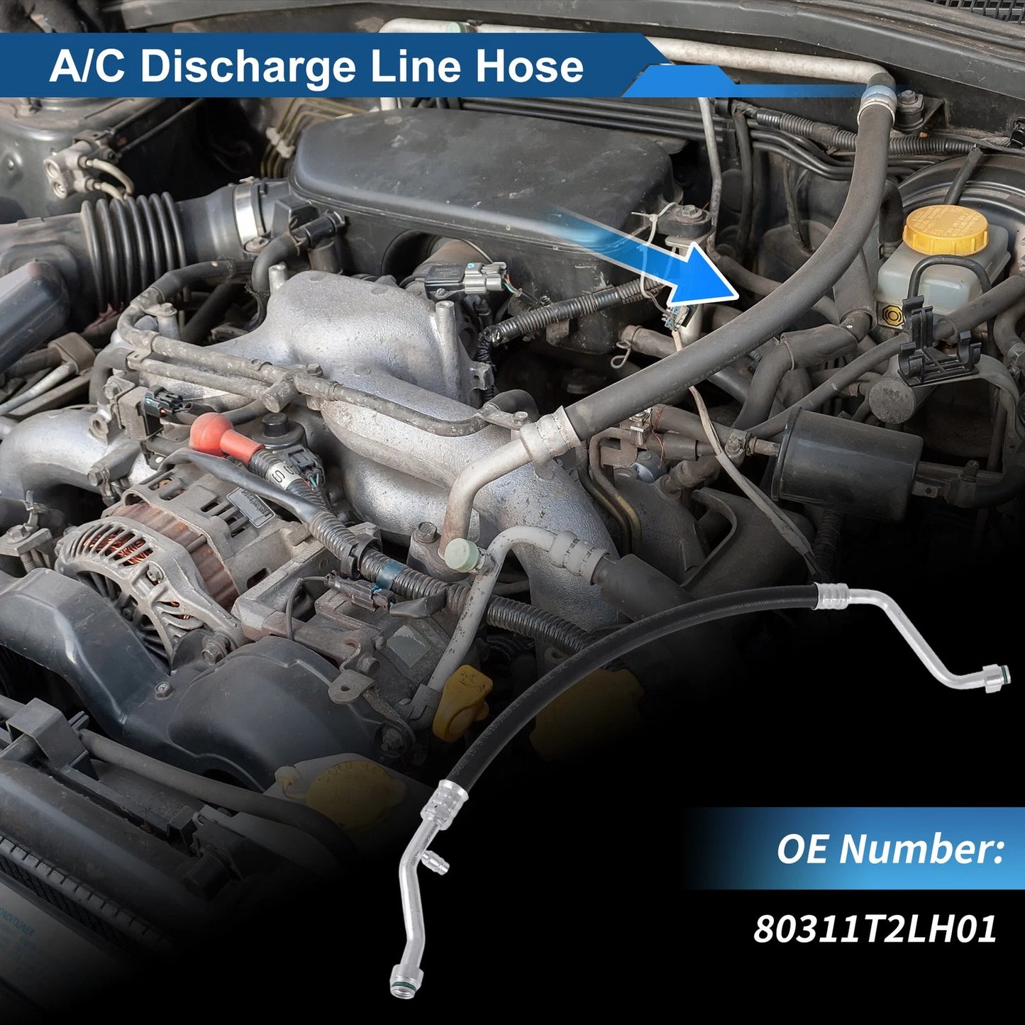 A/C Refrigerant Liquid Hose for Honda Accord (2013–2017) No. 80311T2LH01