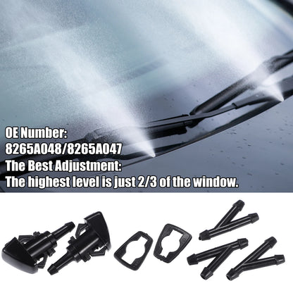 Set of 2 Windshield Washer Nozzles No. 8265A048 for Mitsubishi Eclipse