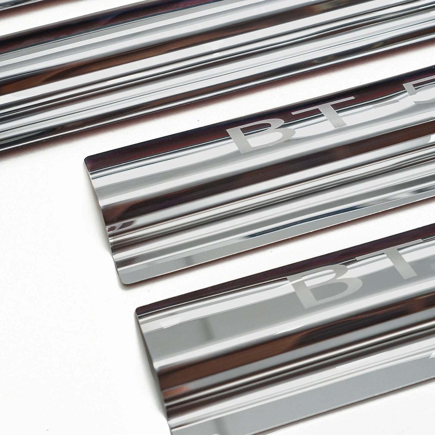 Stainless Chrome Door Sill Scuff Plates for Mazda BT-50 (2021-2025)