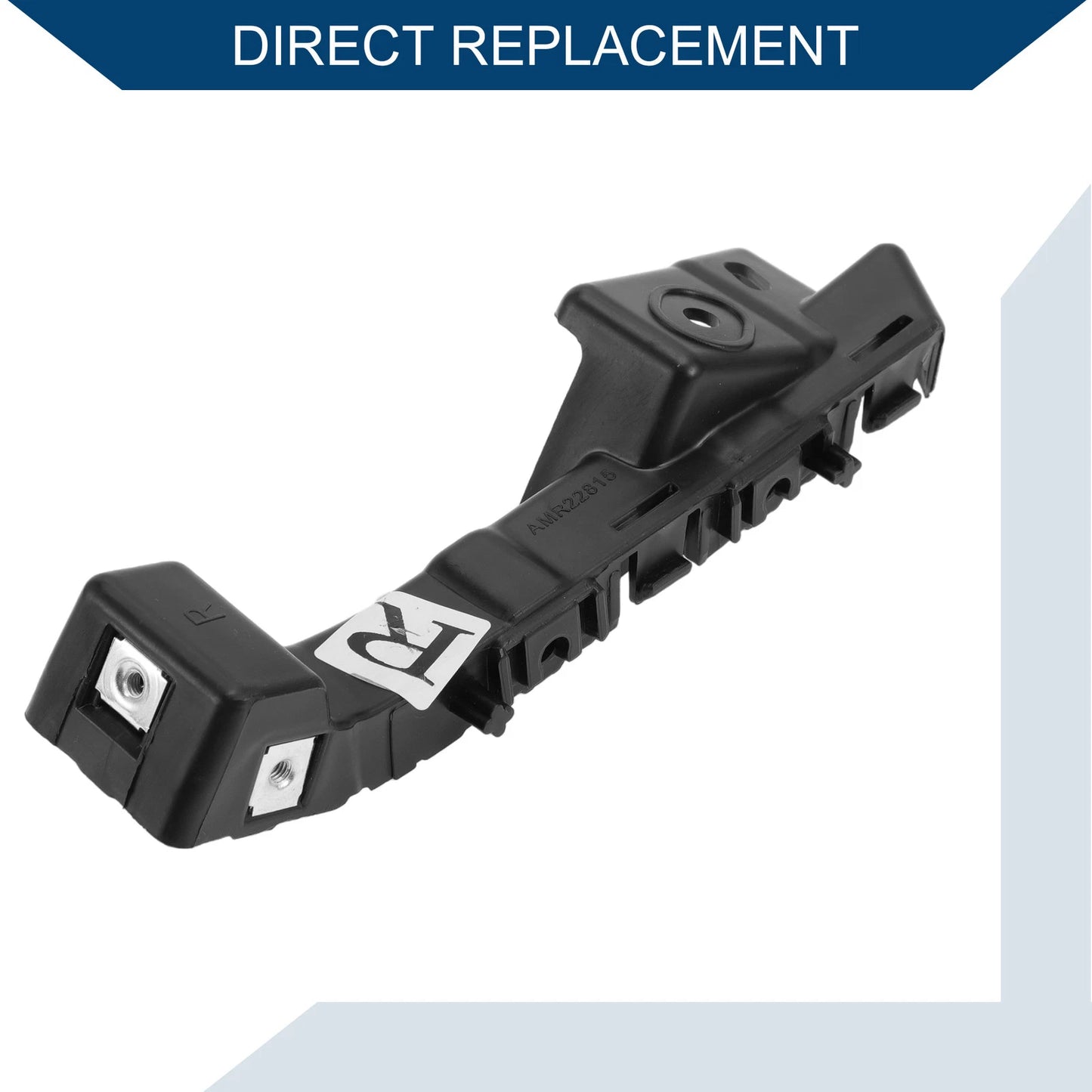 1pc Right Front Bumper Support Bracket for Chevy Malibu (2016–2022) ABS Black