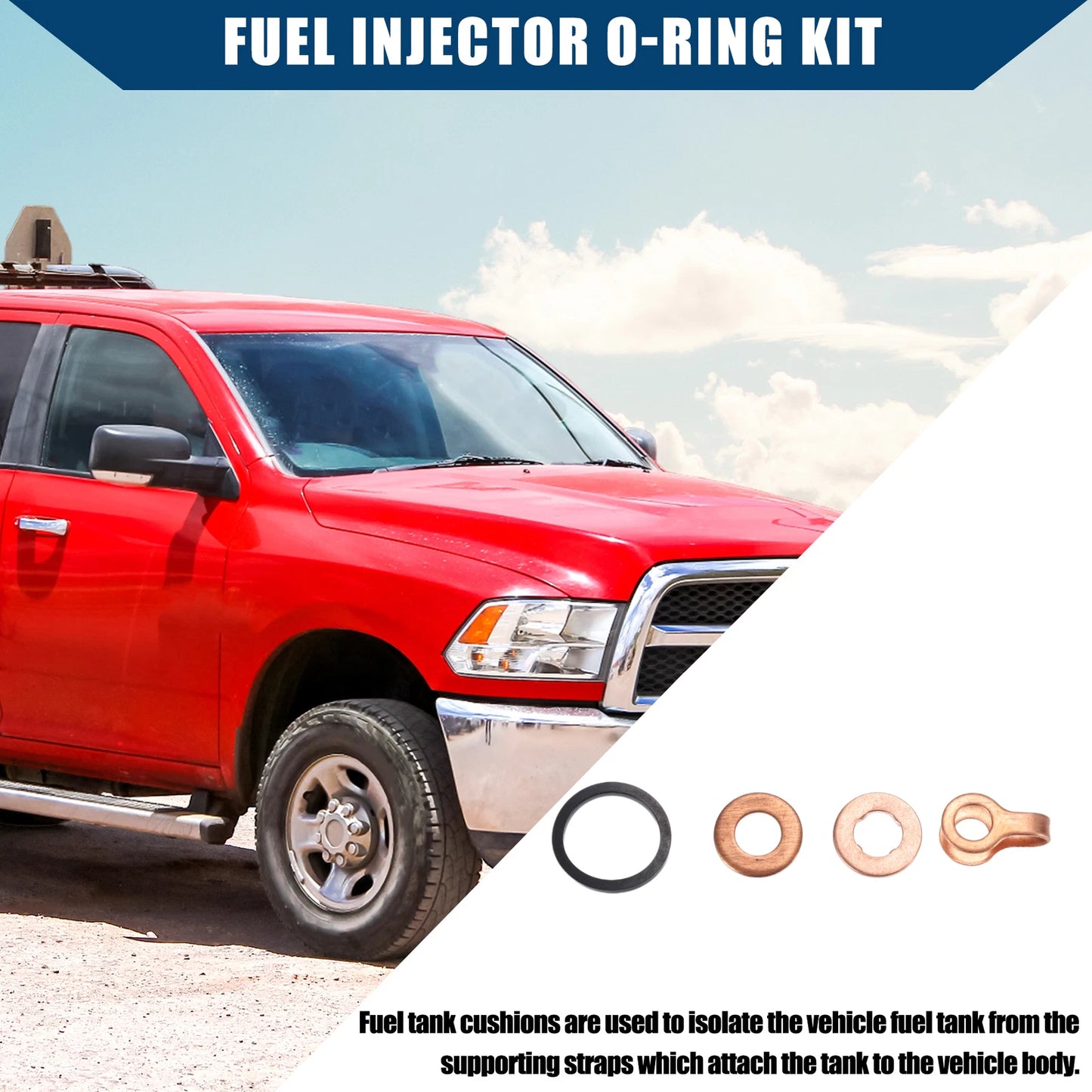 Set of Fuel Injector Seal Installation Kit for Dodge 12v 4bt 6bt 5.9L (1991–1998)