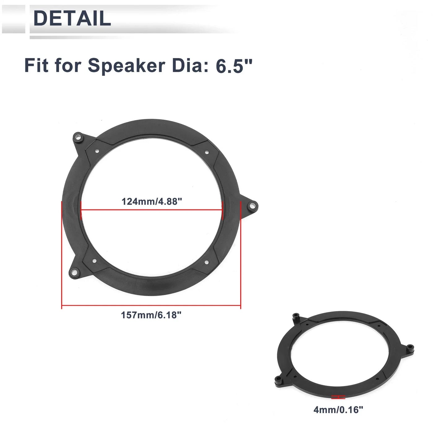 Speaker Spacer Ring Tweeter & Adapter for BMW 3 (E46)