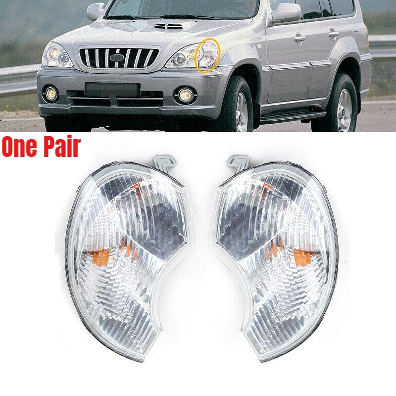 1 Pair Wide Lamp Front Corner Lights for Hyundai Terracan (2001–2006)