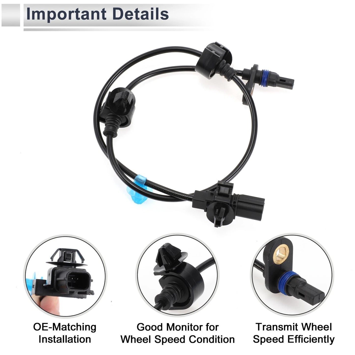 ABS Wheel Speed Sensor No. 57470TR3A02 for Honda Civic