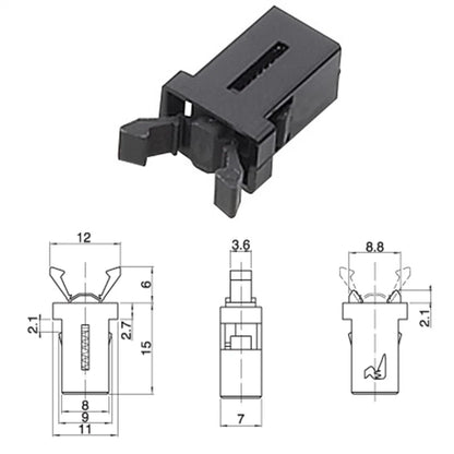 10x Car Sunglasses Holder Overhead Console Latch for Most Vehicles