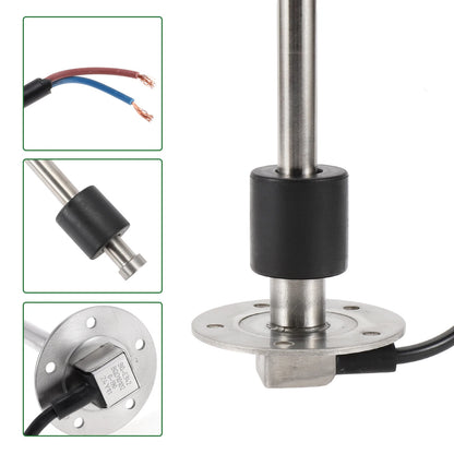 Fuel Sending Unit and Gauge Kit 0-190 Ohm for Boat Car Vehicle (0-190)