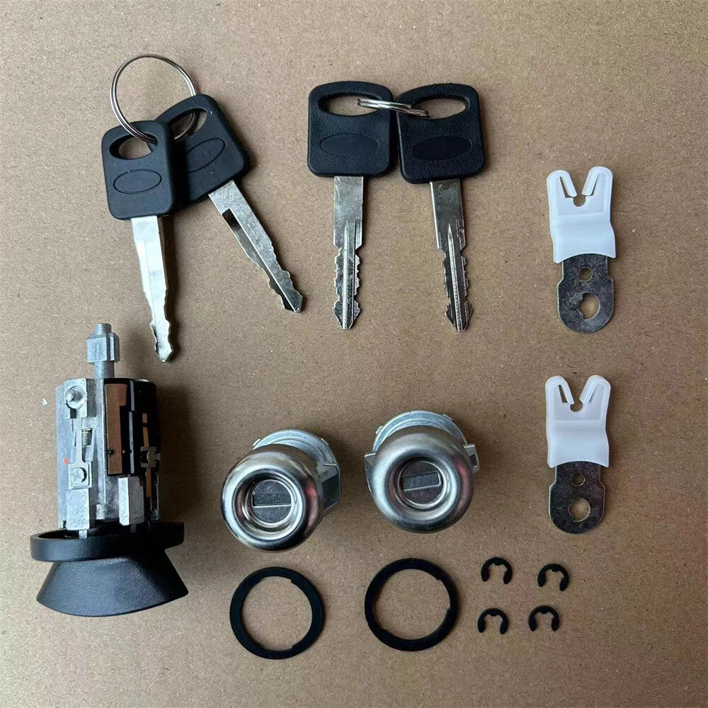 Ignition & Door Lock Cylinder w/ 4 Keys for Ford F250 F350 F450 (1997-2007)