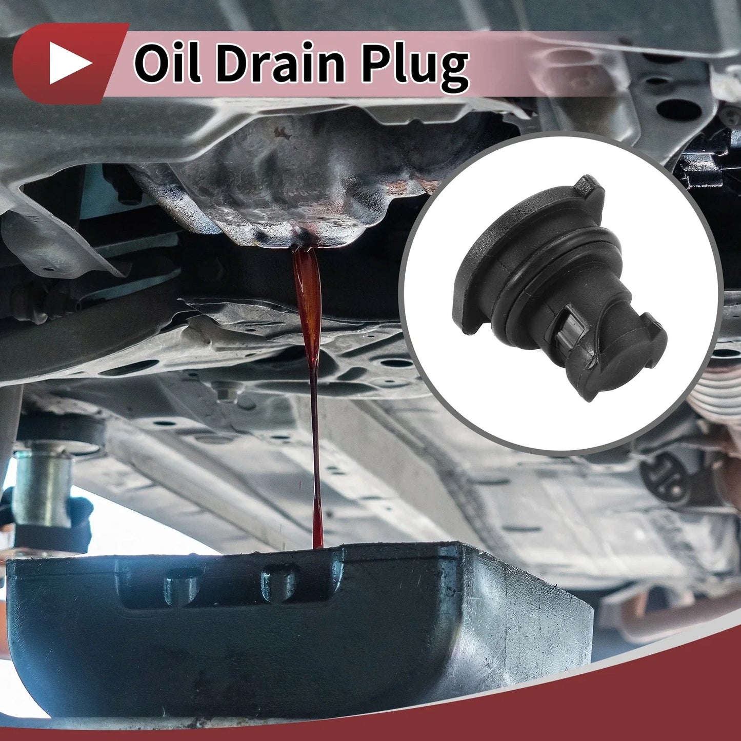 Oil Drain Plug Set for Buick, Chevrolet, Cadillac, GMC (No. 55498782)