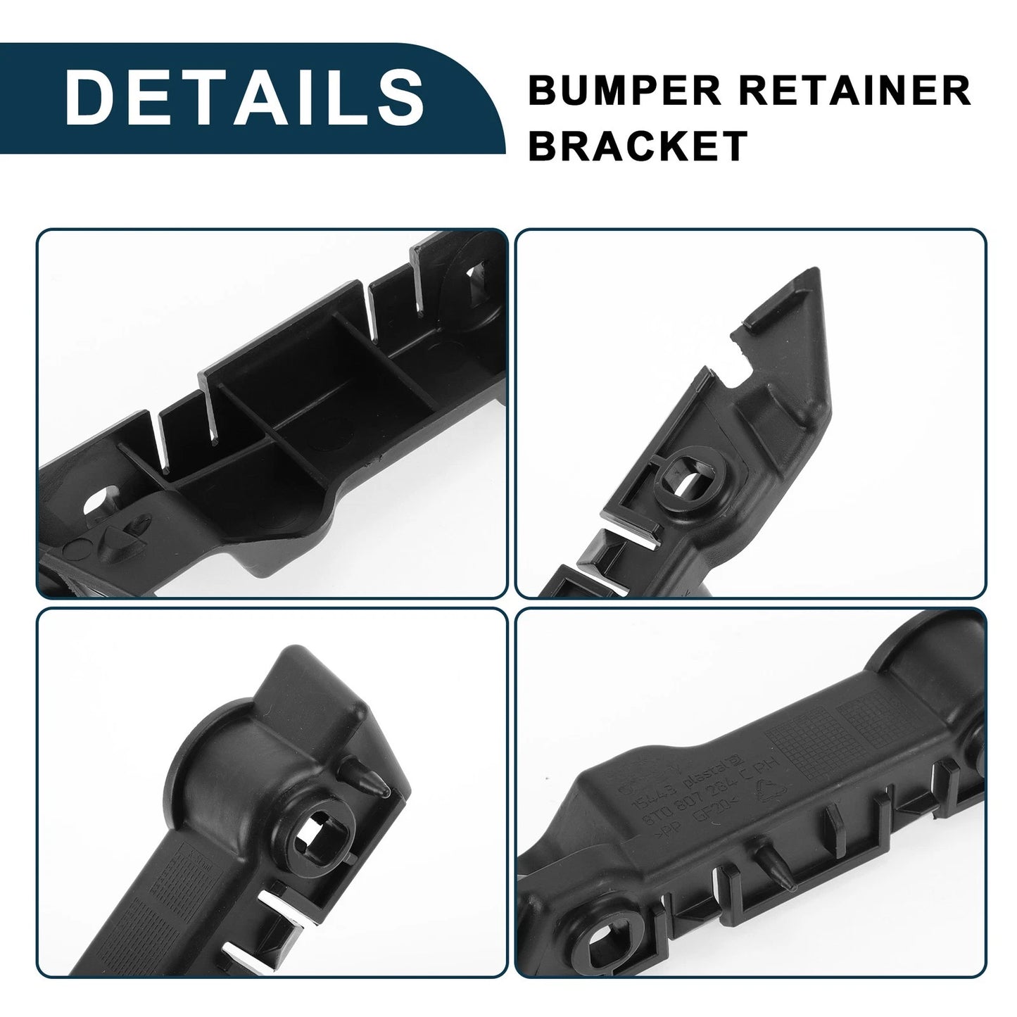 1pc Right Front Bumper Retainer Bracket No. 8T0807284C for Audi A5 (2008–2017)