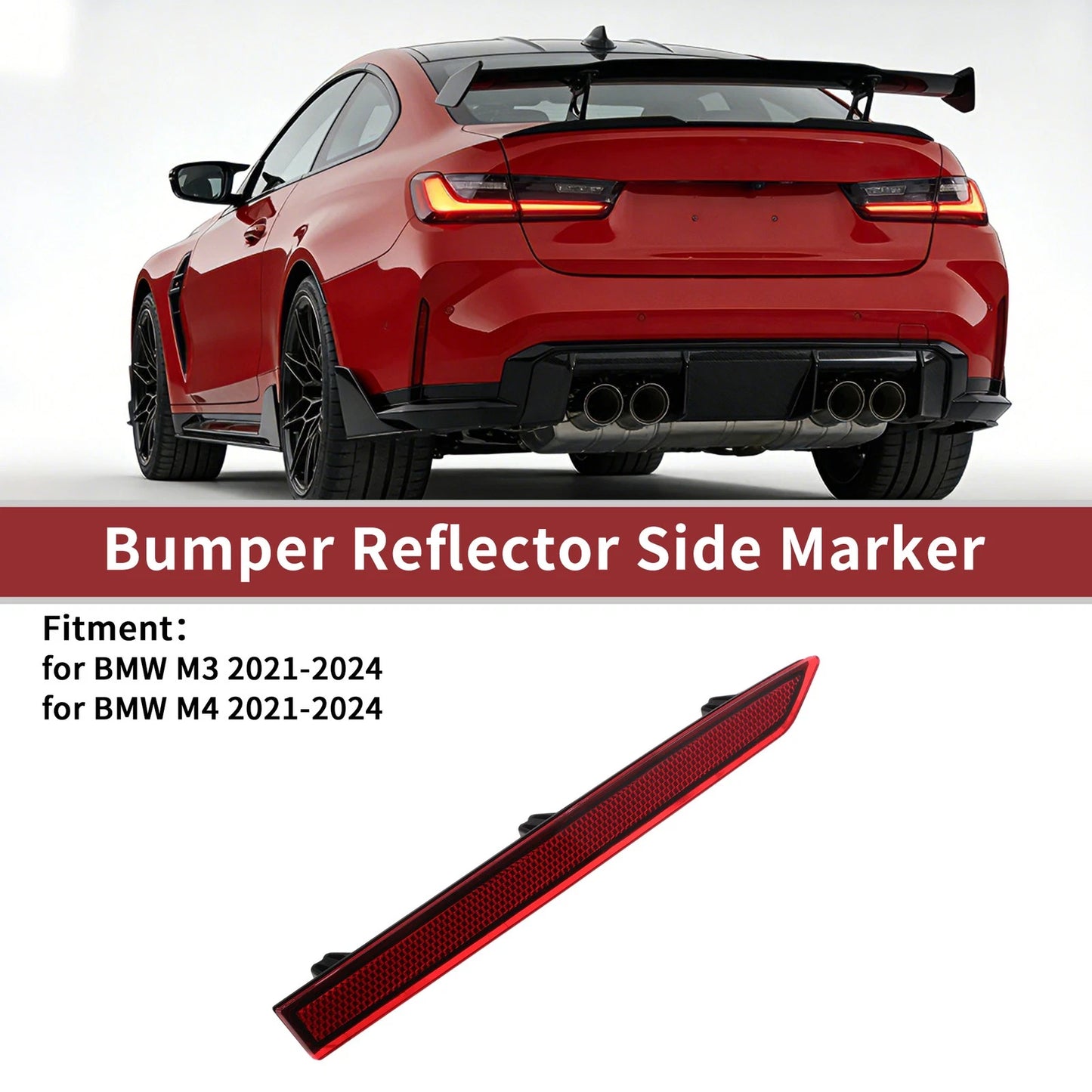 Rear Left Bumper Reflector No. 63148081815 for BMW M3 (2021–2024)