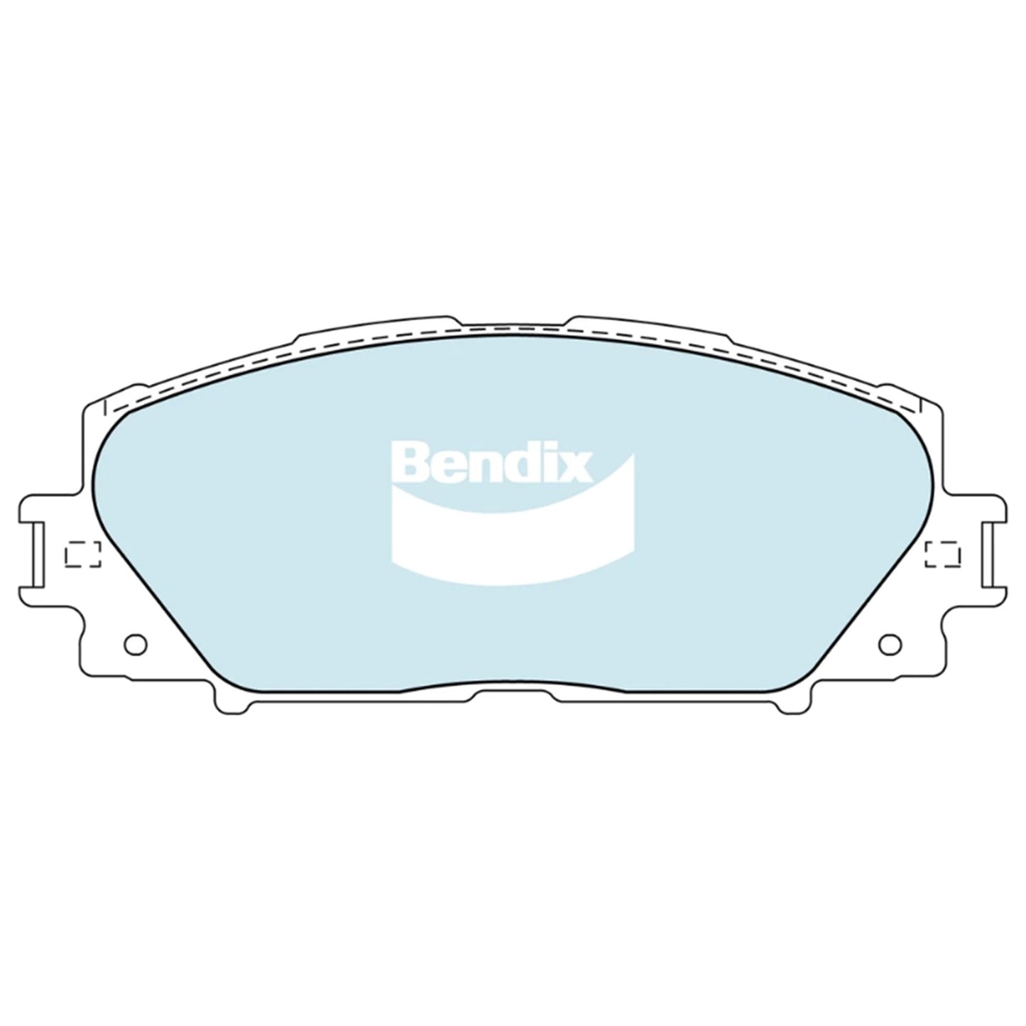 Set of 4 Bendix Front Disc Brake Pads for Yaris (2005–2018)