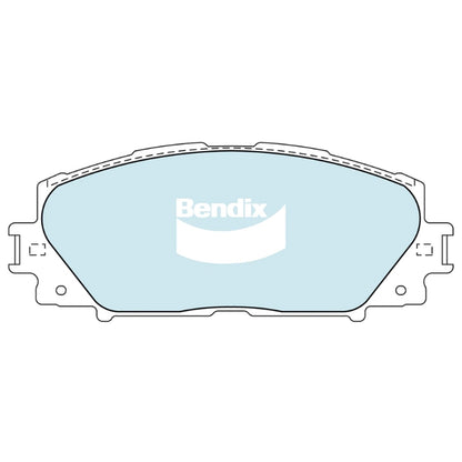 Set of 4 Bendix Front Disc Brake Pads for Yaris (2005–2018)