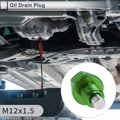 Set of 1 M12x1.5 Engine Oil Drain Plug with Gasket for Car Motorcycle Boat