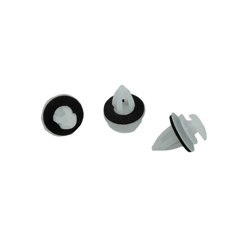 Fastener Clips 100pcs White With Seal Ring Fender Replacement Rivets for Car