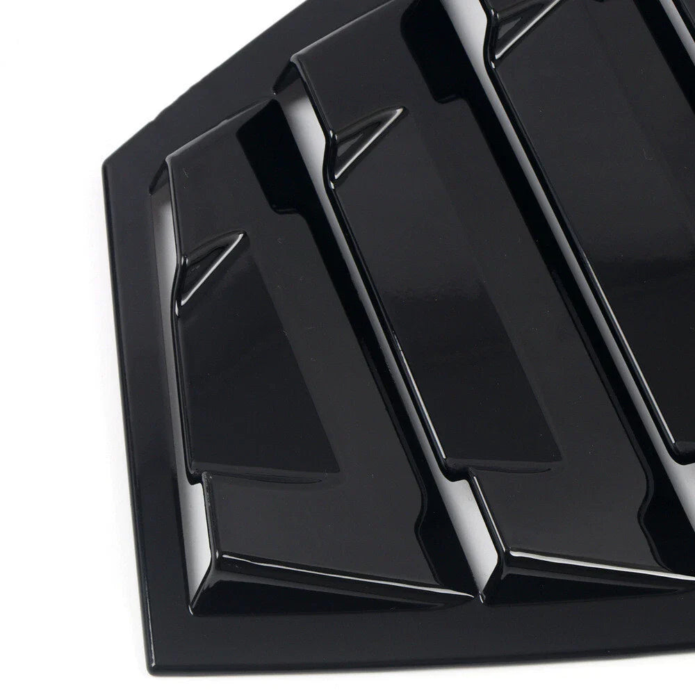 Glossy Black Rear Window Louver Shutter Cover / 2Pcs for Subaru WRX STI (2015–2021)