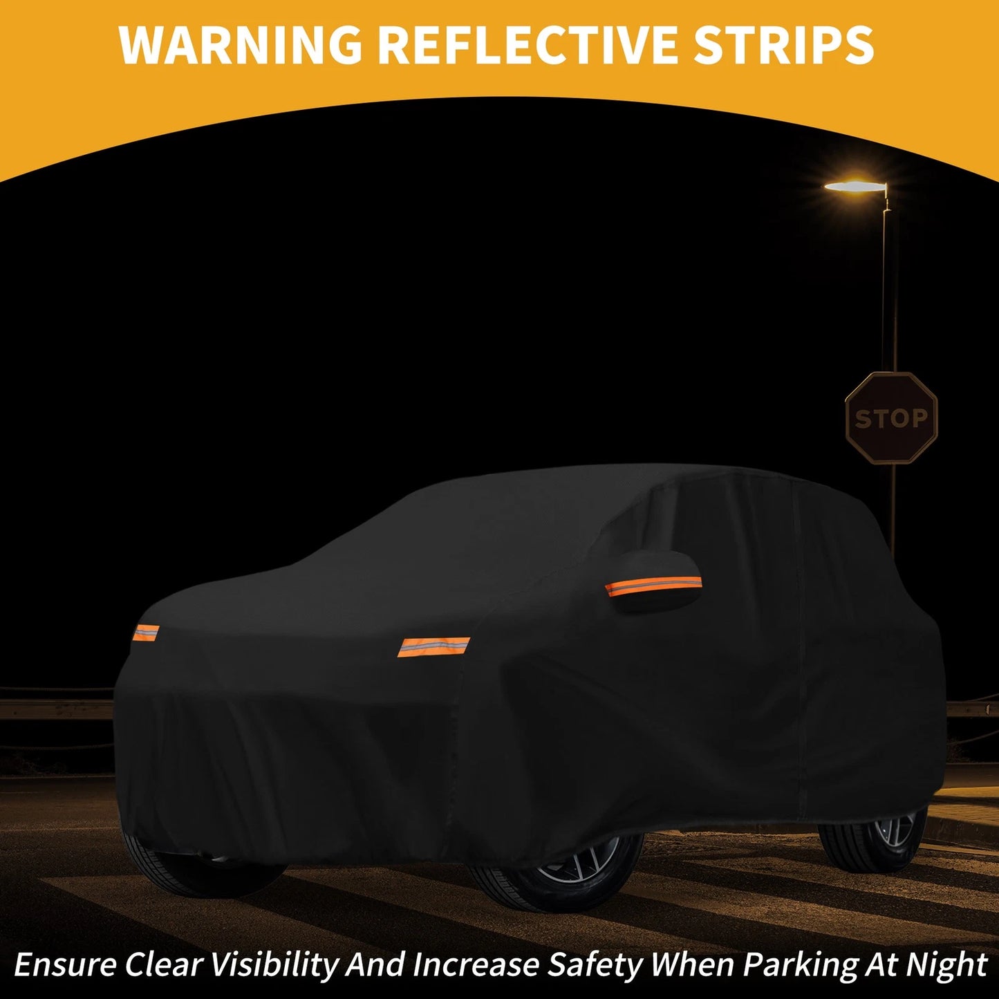 Car Cover Waterproof All Weather for Toyota bZ4X (2022–2023) 190T-PU Zipper