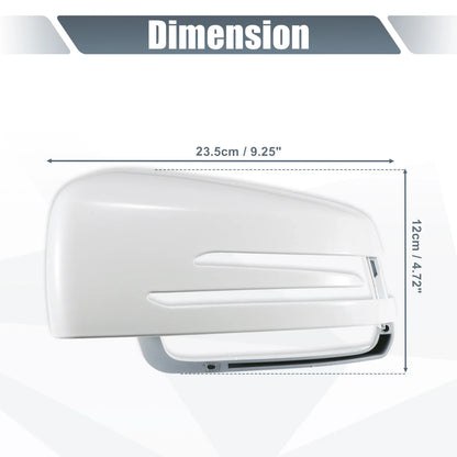 Left Mirror Cover Cap White for Mercedes Benz A Class B Class C Class E Class