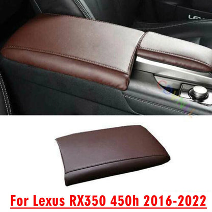 Armrest Box Cover Trim / Dark Brown Leather for Lexus RX350 450h (2016–2022)