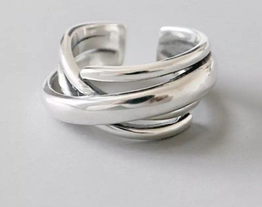 Adjustable Stacking Ring for Women (925 Sterling Silver)