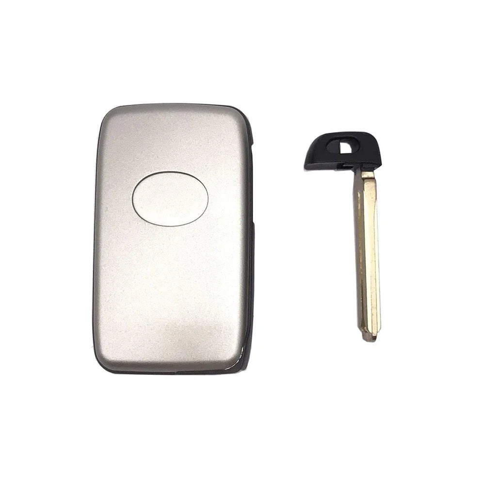 Smart Ignition Key Housing 2 Buttons Silver for Toyota Prius, Avalon, Camry, Venza (2009-2023)