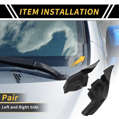 Pair Front Windshield Wiper Cowl Cover for Toyota Tundra (2014–2021) No.538670C040