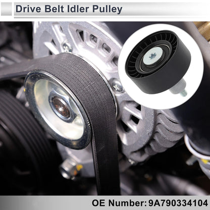 Drive Belt Idler Pulley for Porsche Cayenne (2020–2024) No. 9A790334104 Black