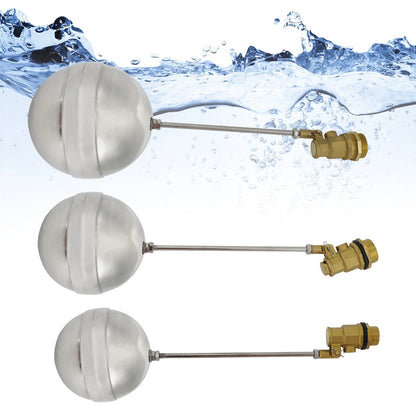 Float Ball Valve for Stainless Steel Water Sensor (1/2"-1" Male Thread)