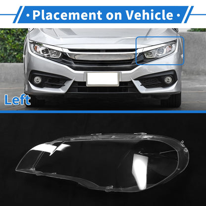 1 Pcs Headlight Lens Cover for BMW X5 E70 (2008–2013) PC Clear