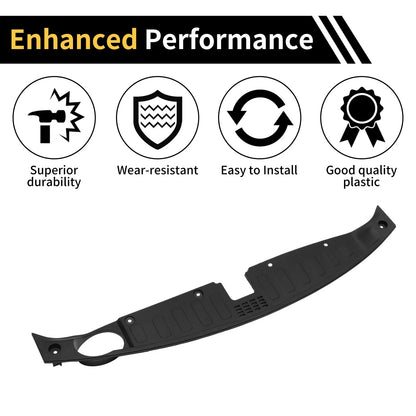 Radiator Support Cover for Kia Sorento (2015–2020) No. 863661U500, ABS Black
