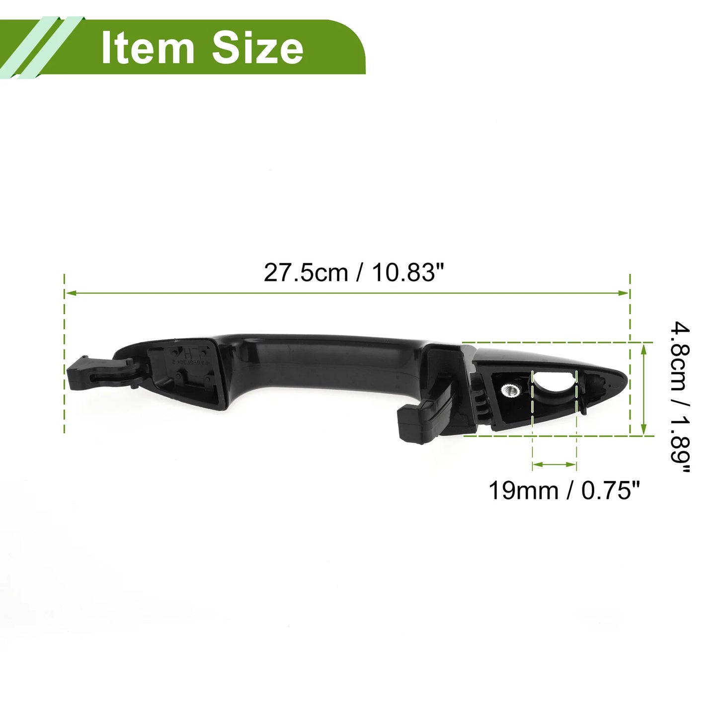 Exterior Door Handle for Hyundai Accent (2012–2017) No.826511R050 Black Front Left
