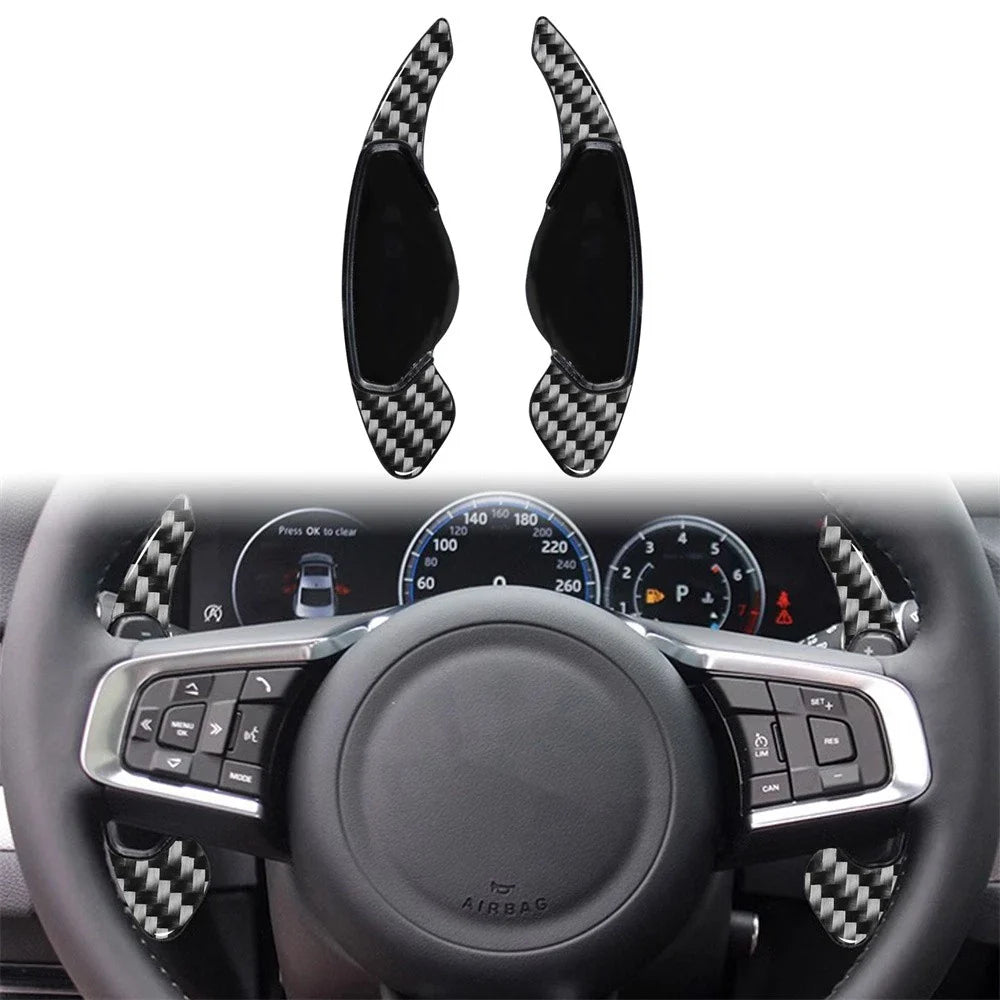 Carbon Fiber Steering Wheel Shift Paddle Shifter for Jaguar XE F-PACE XJ
