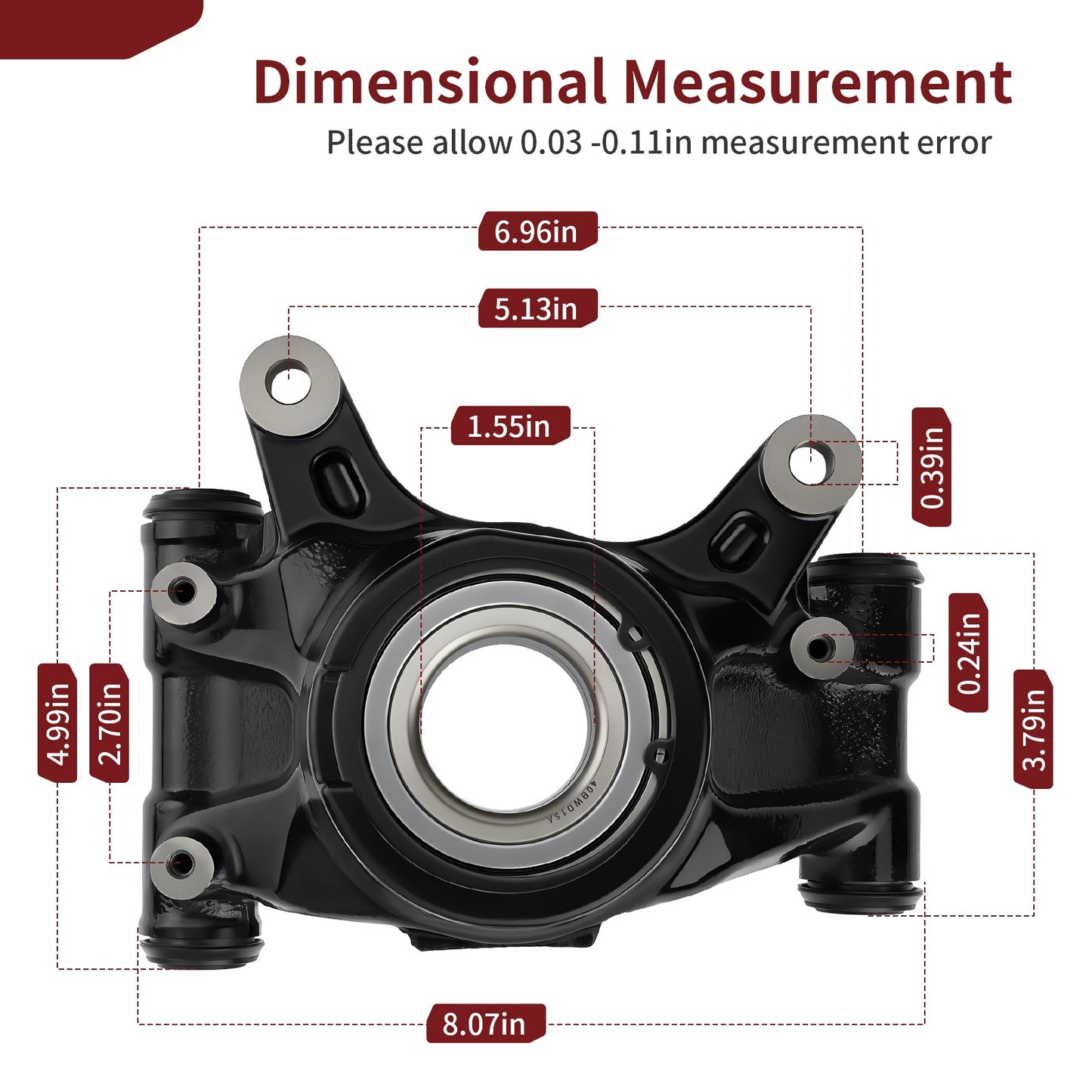 Rear Left Knuckle Set for Honda Pioneer 1000 (2016–2024)