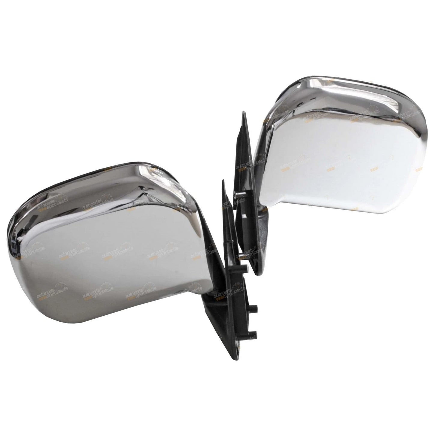 Set of 2 Chrome Manual Door Mirrors for Toyota Hiace (1989–2005)