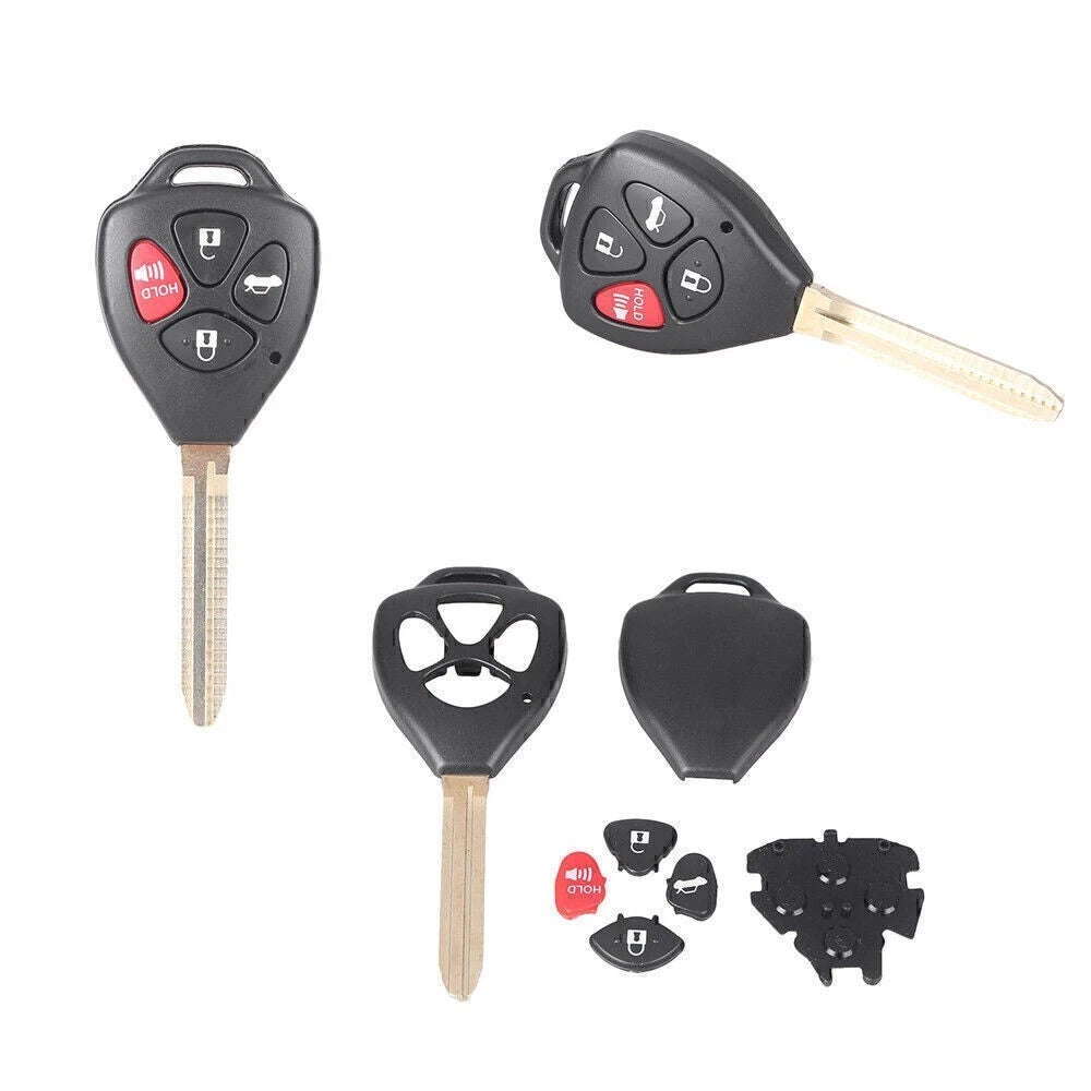 Set of 2 Remote Smart Key Fob Shell Covers for Toyota Avalon Corolla (2006–2010)