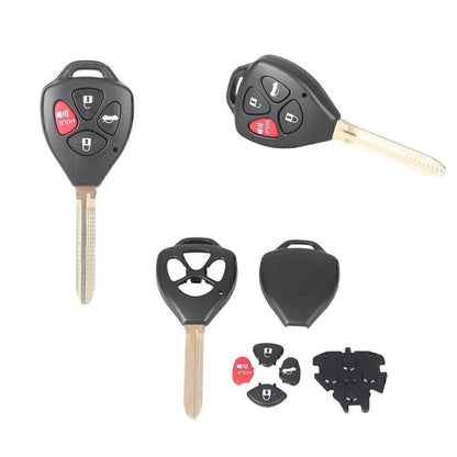 Set of 2 Remote Smart Key Fob Shell Covers for Toyota Avalon Corolla (2006–2010)
