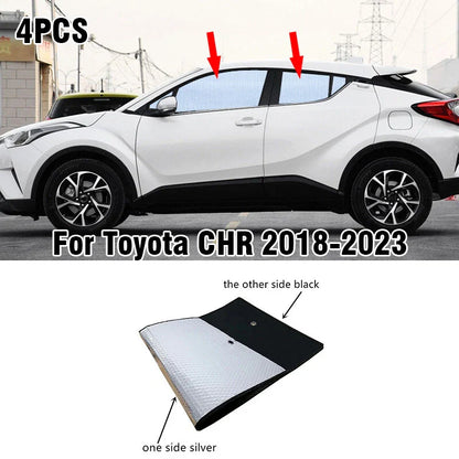 4 x Side Window Privacy Sunshade for Toyota CHR (2018–23)