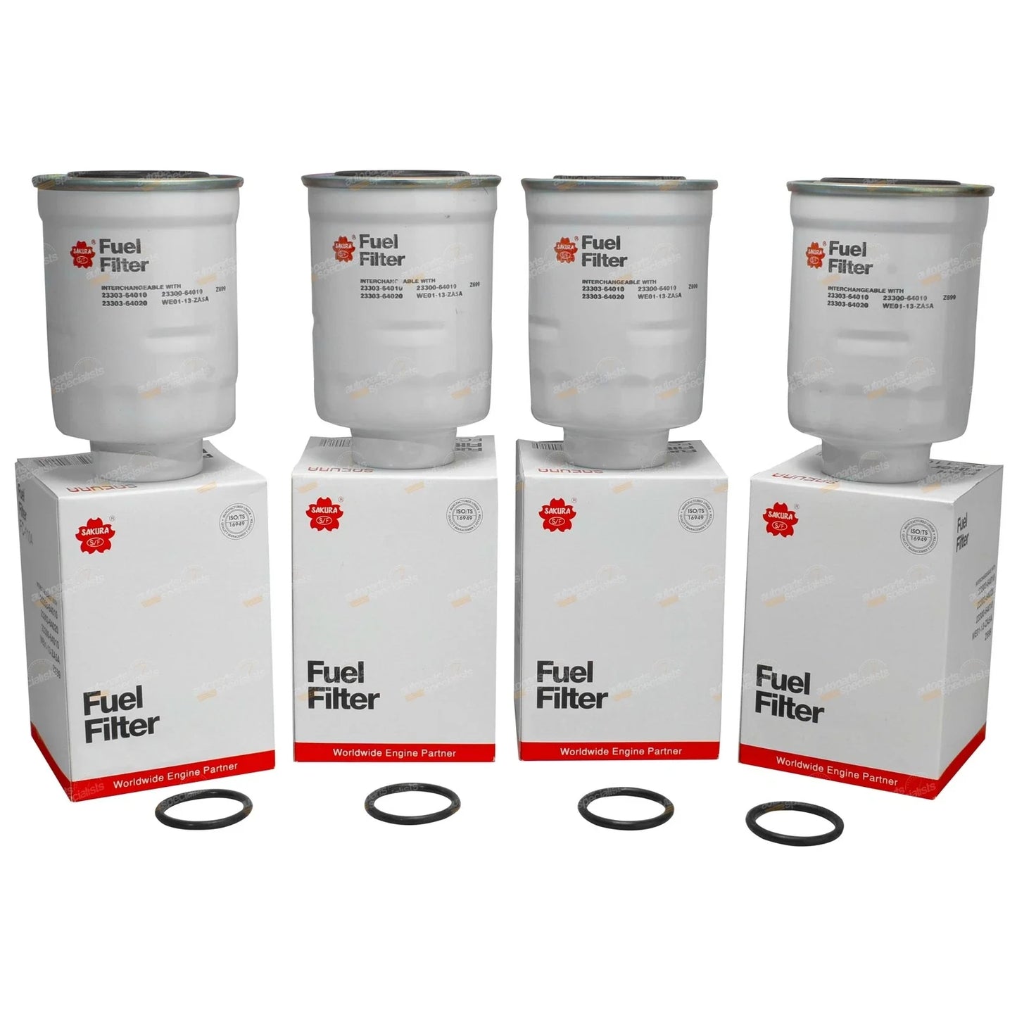 4 x Diesel Fuel Filter Interchangeable for Ryco Z699