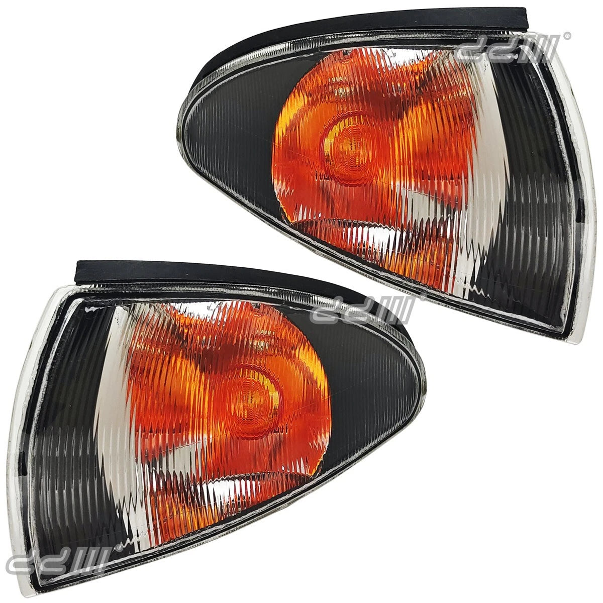 1 Pair LUCID Black Corner Signal Lights for Proton Wira Satria Jumbuck (1993-2005)