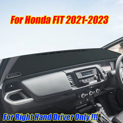 RHD Leather Dashboard Cover Dash Protector Pad Mat for Honda FIT (2021–2023)