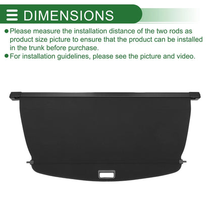 Car Trunk Retractable Cargo Cover for CHEVROLET Captiva (2010-2015)